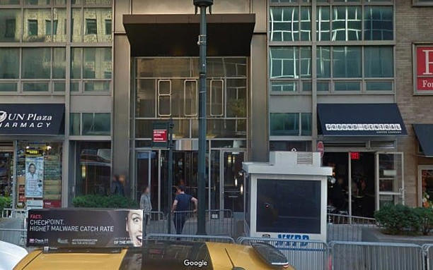 Entrance to the Israeli consulate in New York City. google.com