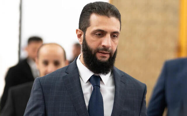 Syria's de facto leader Ahmad al-Sharaa. AP