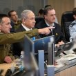 IDF Chief of Staff Herzi Halevi, Prime Minister Benjamin Netanyahu, Defense Minister Israel Katz, and IAF Chief of Staff Omer Tischler at a command center in Tel Aviv on December 26. IDF