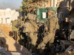 IDF troops operate near the Indonesian Hospital in northern Gaza. IDF