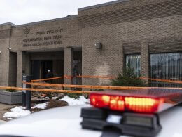 Congregation Beth Tikvah in Dollard-des-Ormeaux on Wednesday. The Canadian Press.