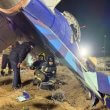 Investigators poring over the wreckage of the Azerbaijan Airlines plane. Kazakhstan Emergencies Ministry