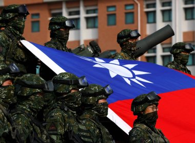 Taiwan's armed forces hold a military drill. Reuters