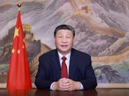 Chinese President Xi Jinping delivers his annual New Year address in Beijing, China. Xinhua