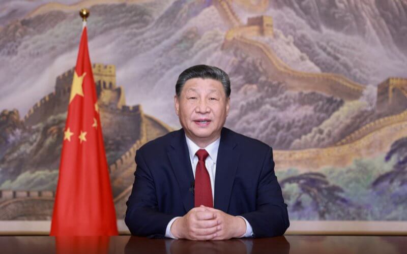 Chinese President Xi Jinping delivers his annual New Year address in Beijing, China. Xinhua